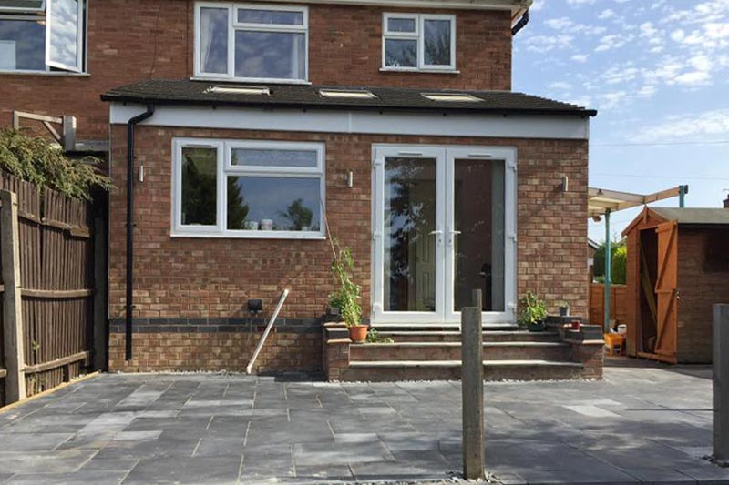 Extension to house in Rugby Warwickshire